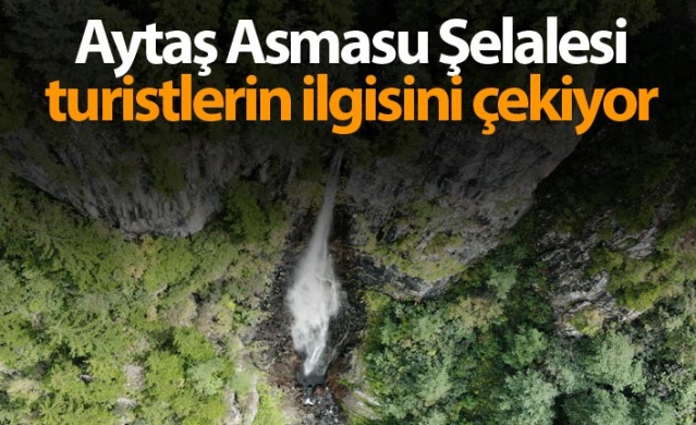 Aytaş Asmasu Şelalesi turistlerin ilgisini çekiyor 1