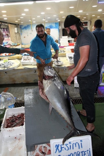 Hamsi için attıkları ağa takıldı! Tam 90 kilo... 2