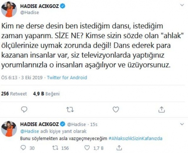 Hadise: Ahlaksızlık sizin kafanızda 5