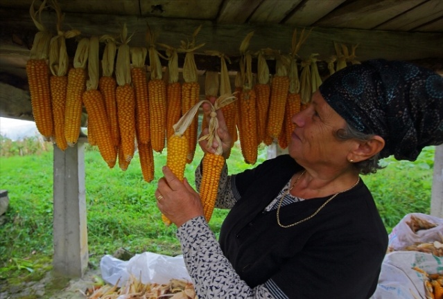 Karadeniz'in cefakar kadınları kışa hazır 7