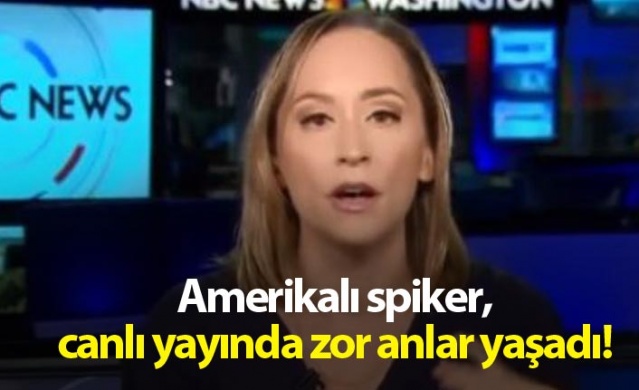Amerikalı spiker, canlı yayında zor anlar yaşadı! 1