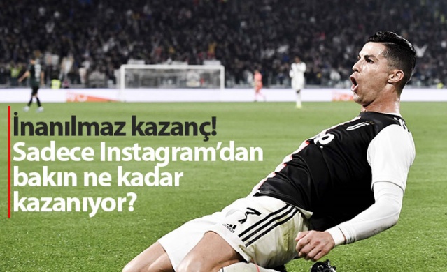 Ronaldo'nun İnstagram kazancı maaşından yüksek 1