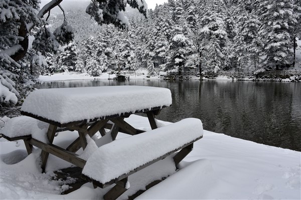 Beyazın en yakıştığı göl limni! 10