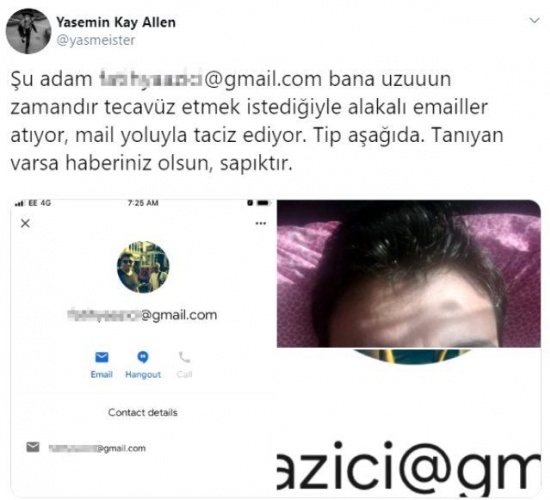 Yasemin Allen sapığı ifşa etti: Bana tecavüz etmek istiyor 6