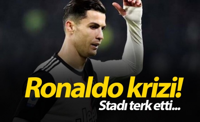 Ronaldo krizi! Stadı terk etti 1