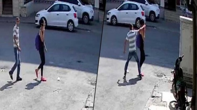 Sokak ortasında rezalet! Genç kız neye uğradığını şaşırdı 7