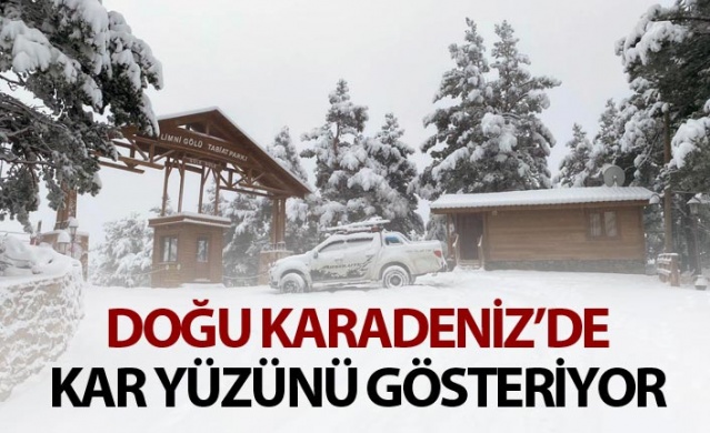 Doğu Karadeniz'de kar yüzünü gösteriyor 1