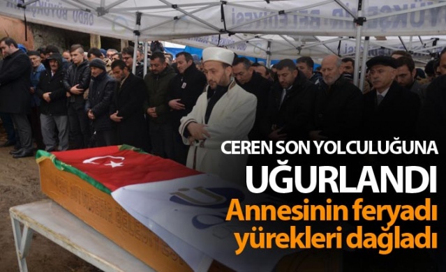 Ceren son yolculuğuna uğurlandı - Annesinin feryadı yürekleri dağladı 1
