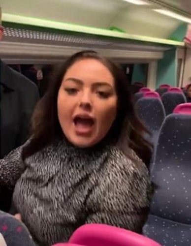 Trende rezalet! Sarhoş kadın, erkek yolcuların yanına gidip... 11