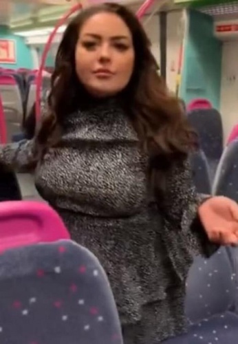 Trende rezalet! Sarhoş kadın, erkek yolcuların yanına gidip... 9