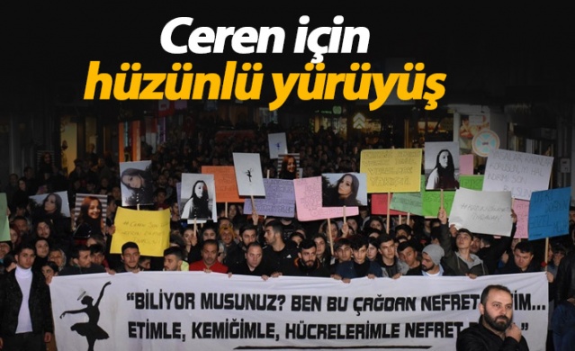 Ceren için hüzünlü yürüyüş 1