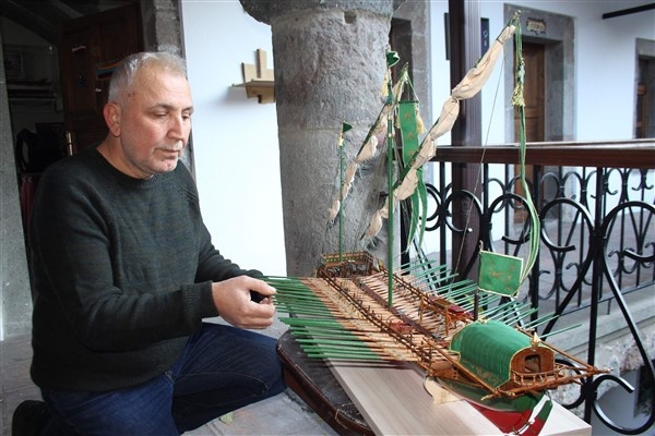 1 metrelik gemi yapmak için 8 ay uğraştı 6