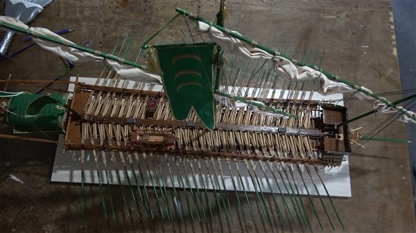 1 metrelik gemi yapmak için 8 ay uğraştı 2