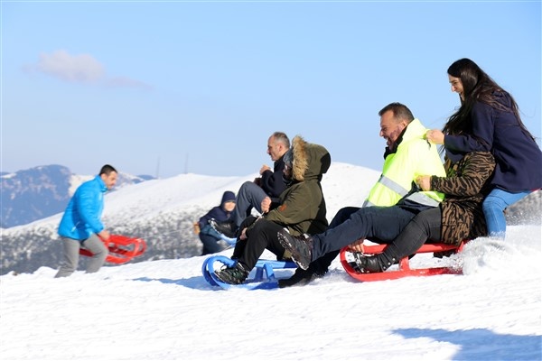 Zigana'da kızak keyfi 25