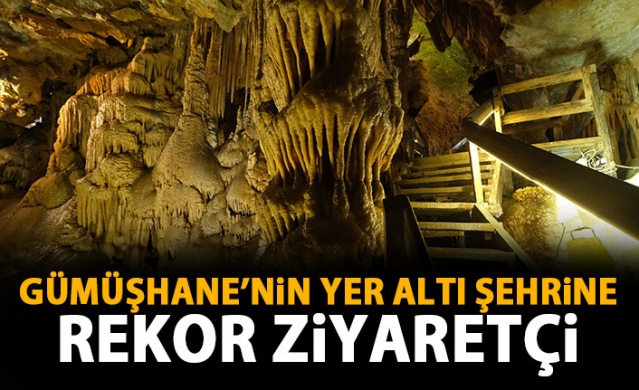Gümüşhane'deki yer altı mağarasını 120 bin kişi ziyaret etti 1
