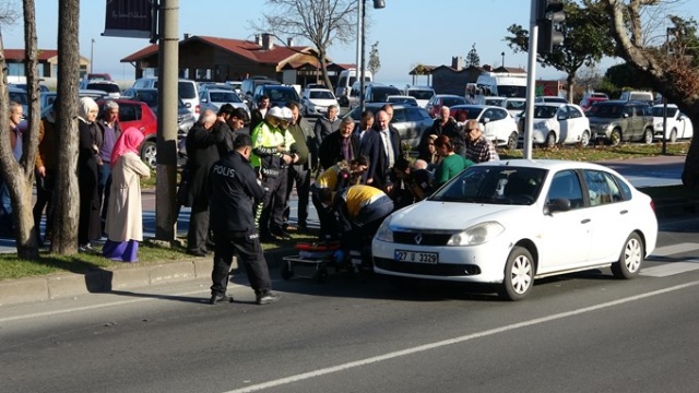 Ordu’da otomobilin çaptığı bisikletli genç yaralandı 5