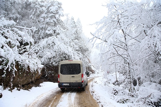 Trabzon'un yüksek kesimleri beyaza büründü 6