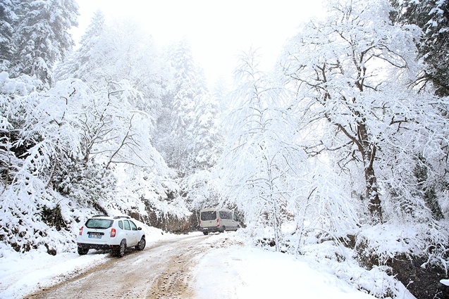 Trabzon'un yüksek kesimleri beyaza büründü 10