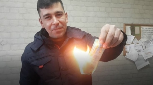 Asgari ücretli işçi, 20 bin lira isabet eden Milli Piyango biletini yaktı 3