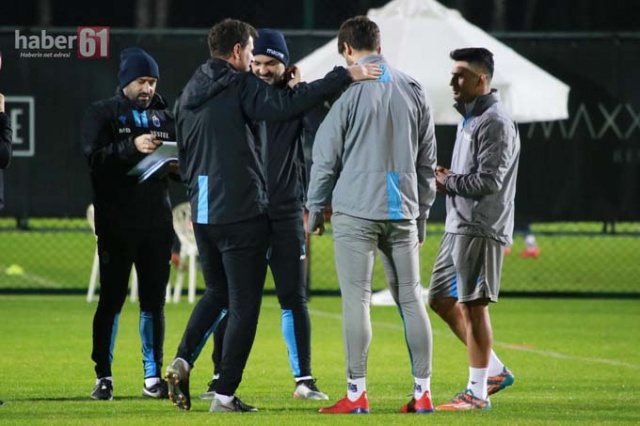 Trabzonspor’da neşeli antrenman 2