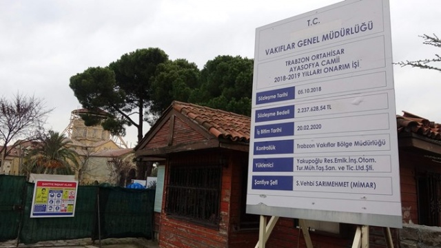 Ayasofya'daki restorasyonda son durum 7