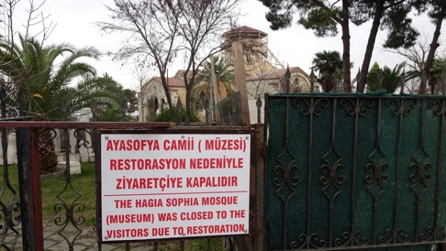Ayasofya'daki restorasyonda son durum 6