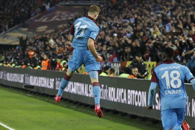 Trabzonspor'un golcüsü Alexander Sörloth durdurulamıyor. 8