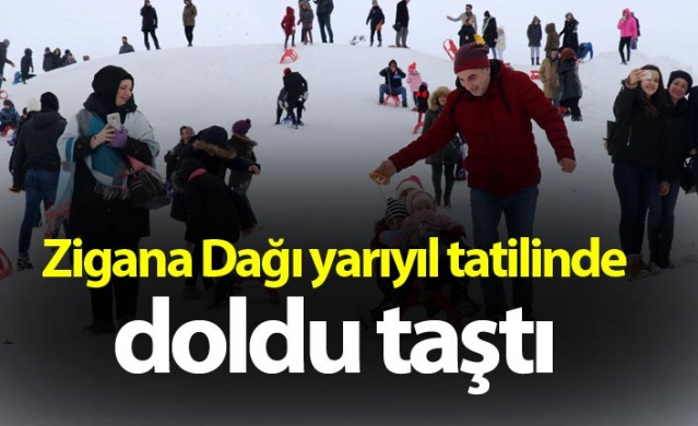 Zigana Dağı yarıyıl tatilinde doldu taştı 1