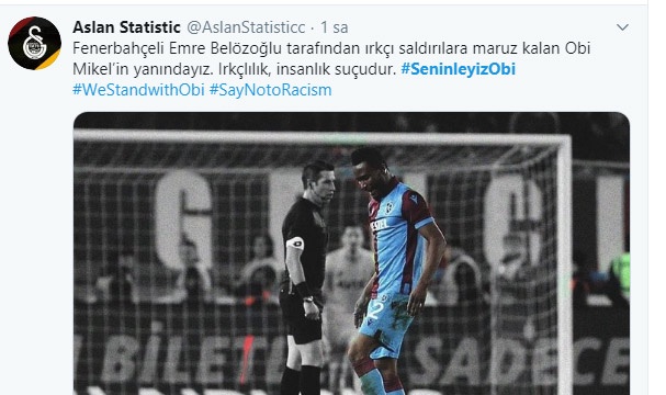 Sosyal medyada Obi Mikel'e büyük destek 2