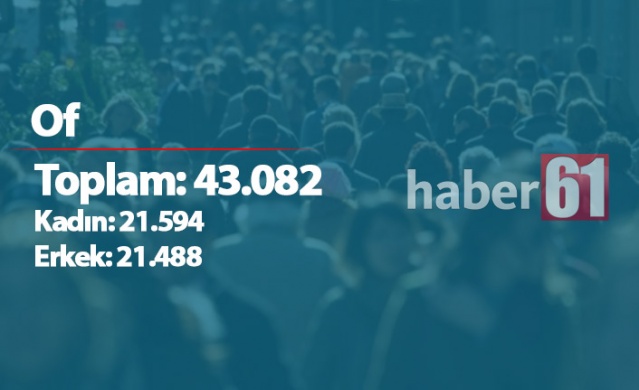 Trabzon'da ilçelerin nüfusları - 2019 16