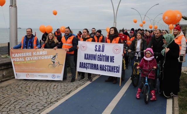 Trabzon’da kansere karşı pedal çevirdiler 1