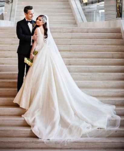 Merve Özbey-Kenan Koçak çiftinin düğününde şıklık yarışı 8