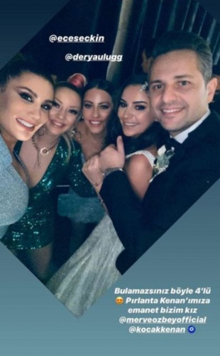 Merve Özbey-Kenan Koçak çiftinin düğününde şıklık yarışı 10