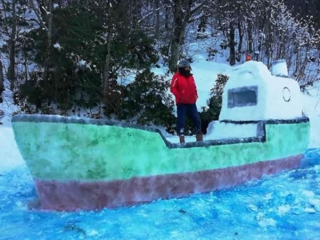 Kardan gemi yaptı 2