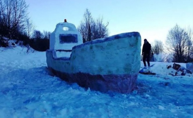 Kardan gemi yaptı 1