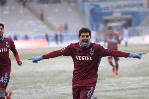 Erzurumspor - Trabzonspor maçından kareler 7