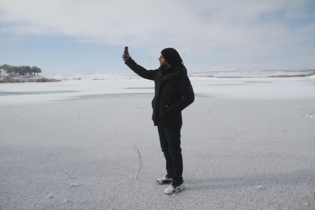 Elazığ’da soğuktan baraj dondu 4
