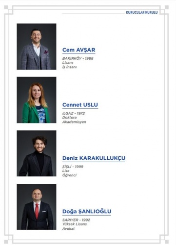 Babacan'ın partisinin kurucu listesi. 17