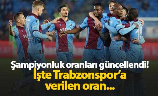 Şampiyonluk oranları güncellendi - 09.03.2020 1