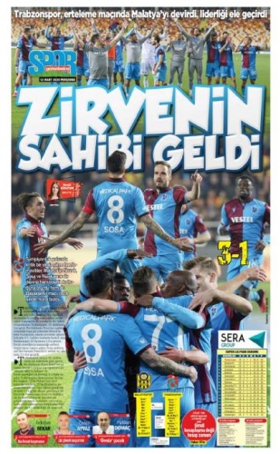 Yerel basında galibiyet manşetleri 5