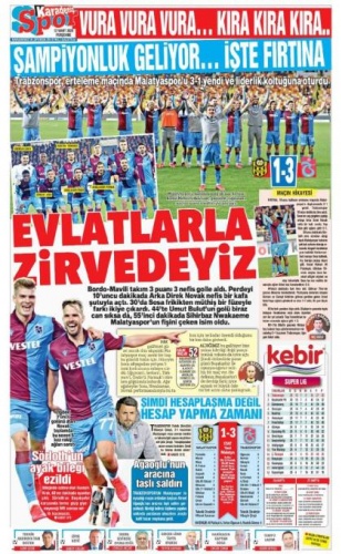 Yerel basında galibiyet manşetleri 2