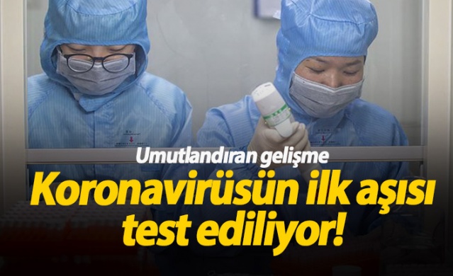 Koronavirüsün ilk aşısı deneniyor 1