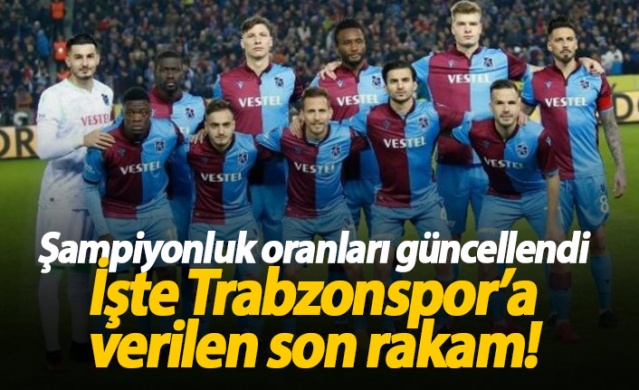 Şampiyonluk oranları güncellendi - 17.03.2020 1