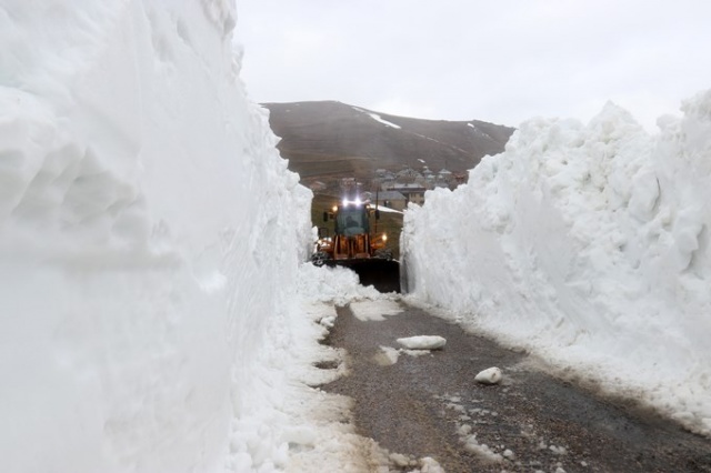Gümüşhane'de mart ayında karla mücadele 2