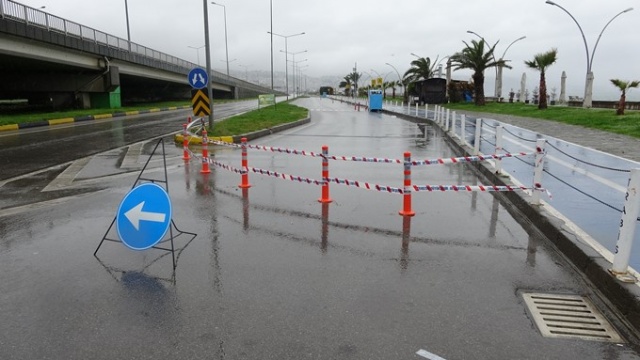 Trabzon'da sahil koyunlara kaldı 8