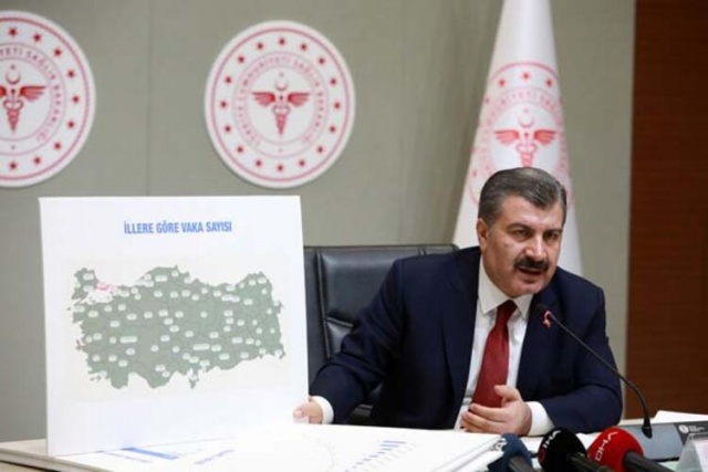 İl il corona virüs haritası yayımlandı 25