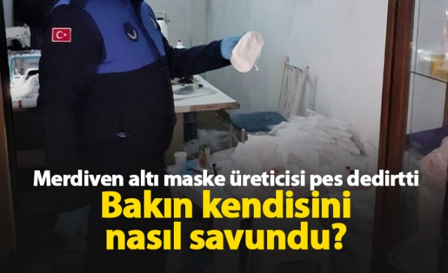 Merdiven altı maske üreticisi pes dedirtti! 1