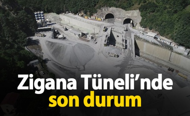 Zigana Tüneli'nde son durum 1