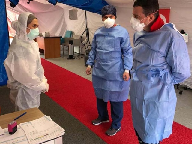 Trabzon’da koronavirüsün merkezinde böyle çalışıyorlar 2