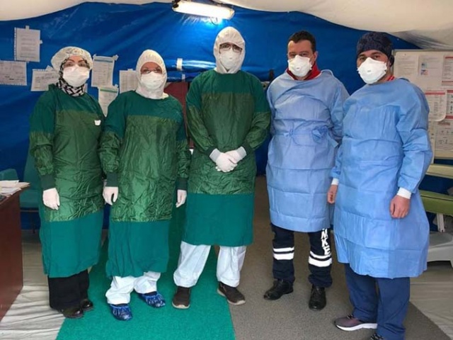 Trabzon’da koronavirüsün merkezinde böyle çalışıyorlar 6